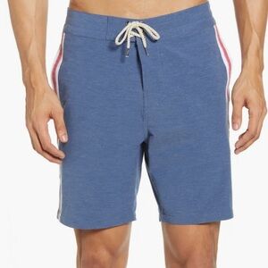 Faherty Men’s Retro Surf Stripe Board Shorts